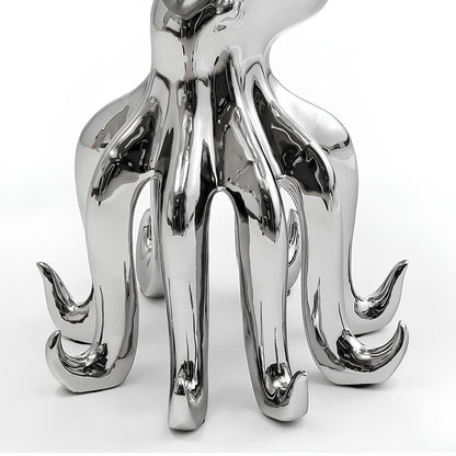Octopus Stand Glass Round Coffee Table - Homevalley.co.uk