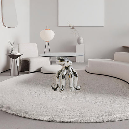 Octopus Stand Glass Round Coffee Table - Homevalley.co.uk