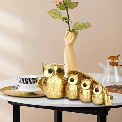 Owl Family Figurine - Homevalley.co.uk