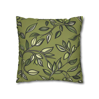 Owl Pillow Case, Owl and Botanicals Pillow Case, Owl Lovers, Birds Lovers, Gift For Her, Gift for Friend - Homevalley.co.uk