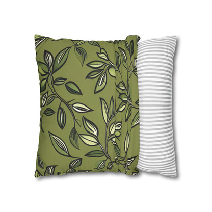 Owl Pillow Case, Owl and Botanicals Pillow Case, Owl Lovers, Birds Lovers, Gift For Her, Gift for Friend - Homevalley.co.uk