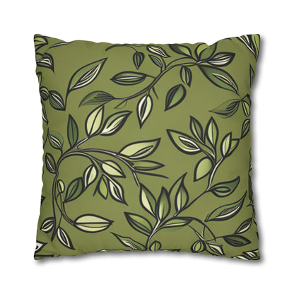 Owl Pillow Case, Owl and Botanicals Pillow Case, Owl Lovers, Birds Lovers, Gift For Her, Gift for Friend - Homevalley.co.uk