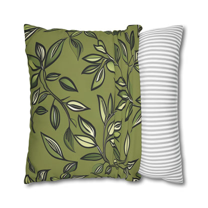 Owl Pillow Case, Owl and Botanicals Pillow Case, Owl Lovers, Birds Lovers, Gift For Her, Gift for Friend - Homevalley.co.uk