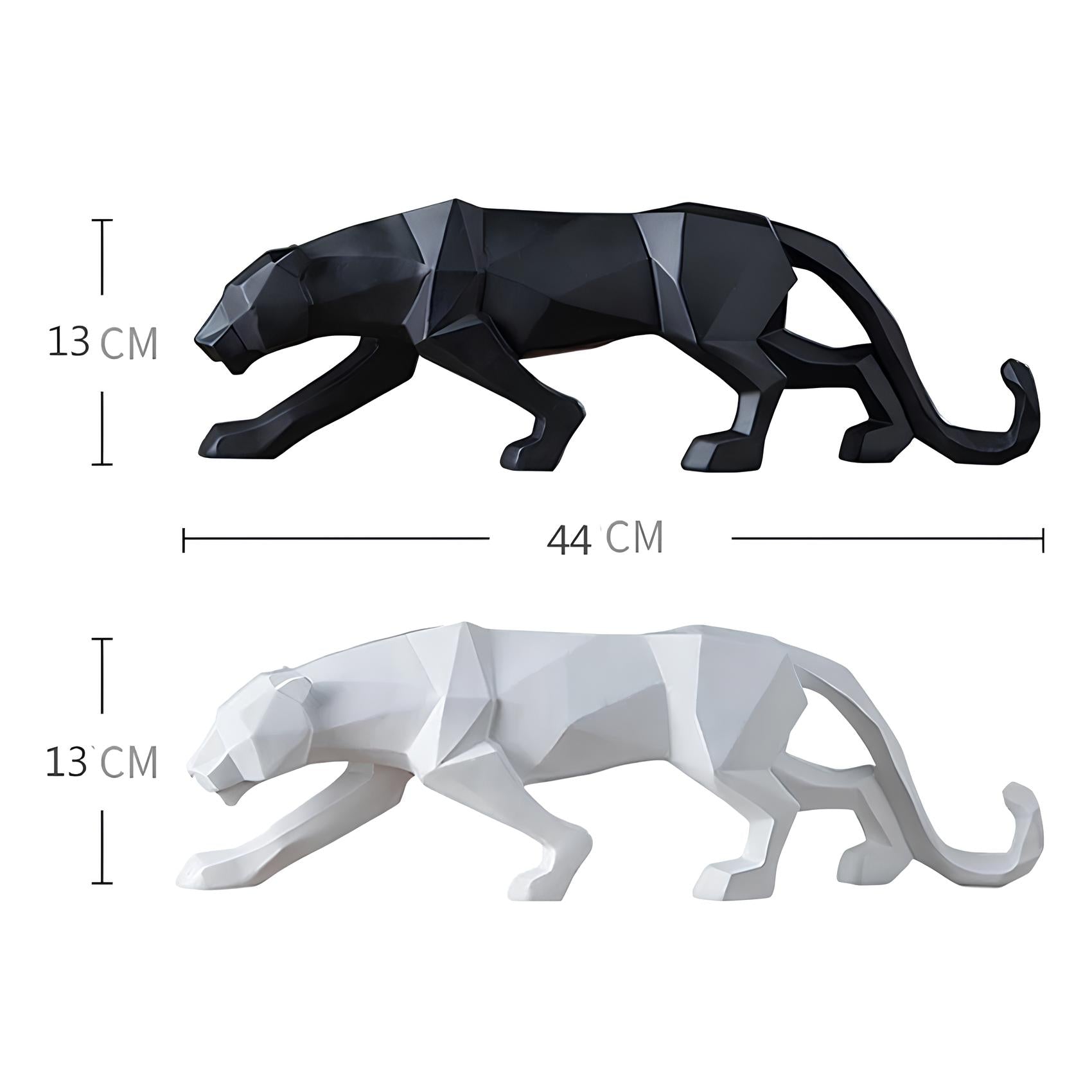 Panther Resin Sculpture Abstract Figurine - Homevalley.co.uk