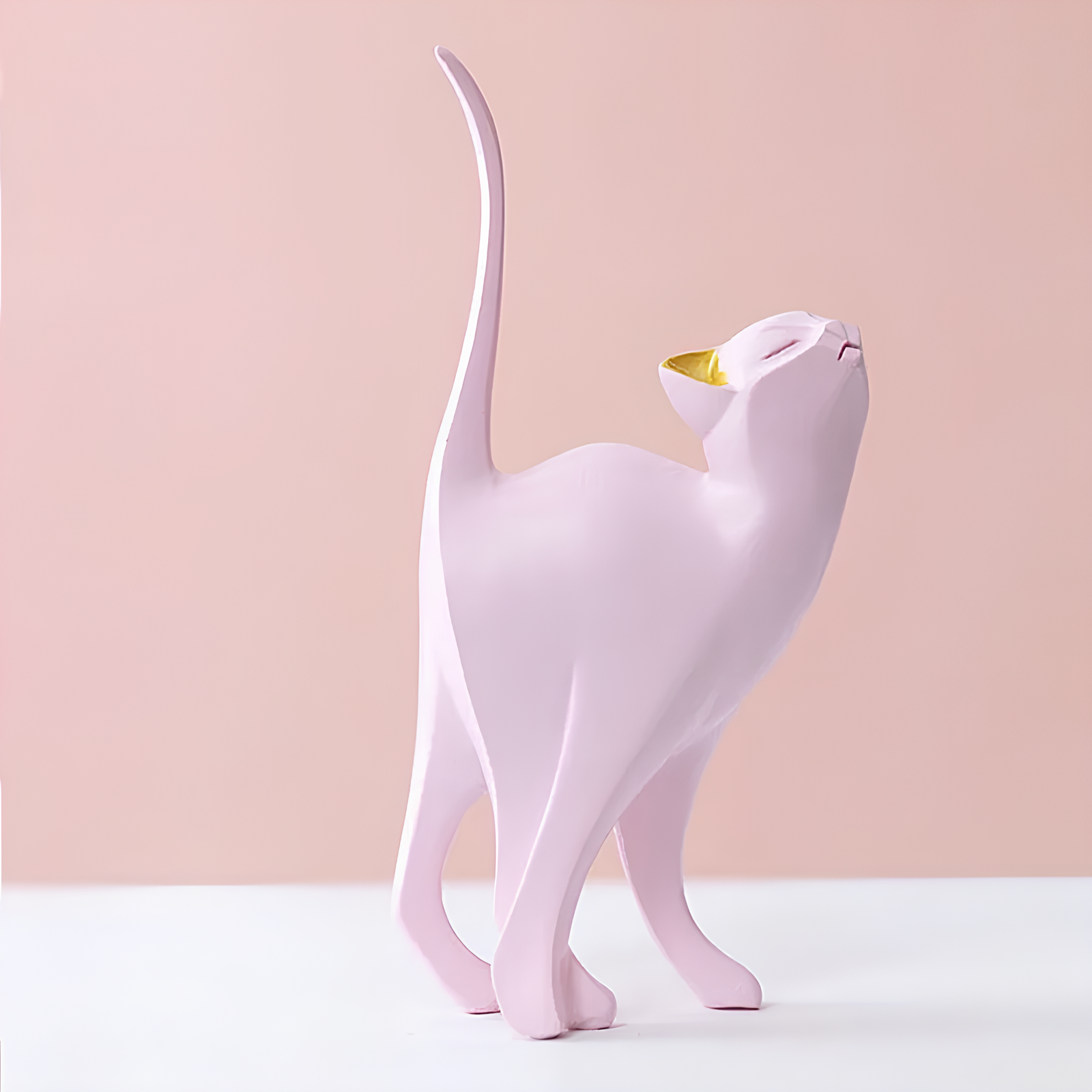 Pink Cat Ornament Figurine - Homevalley.co.uk