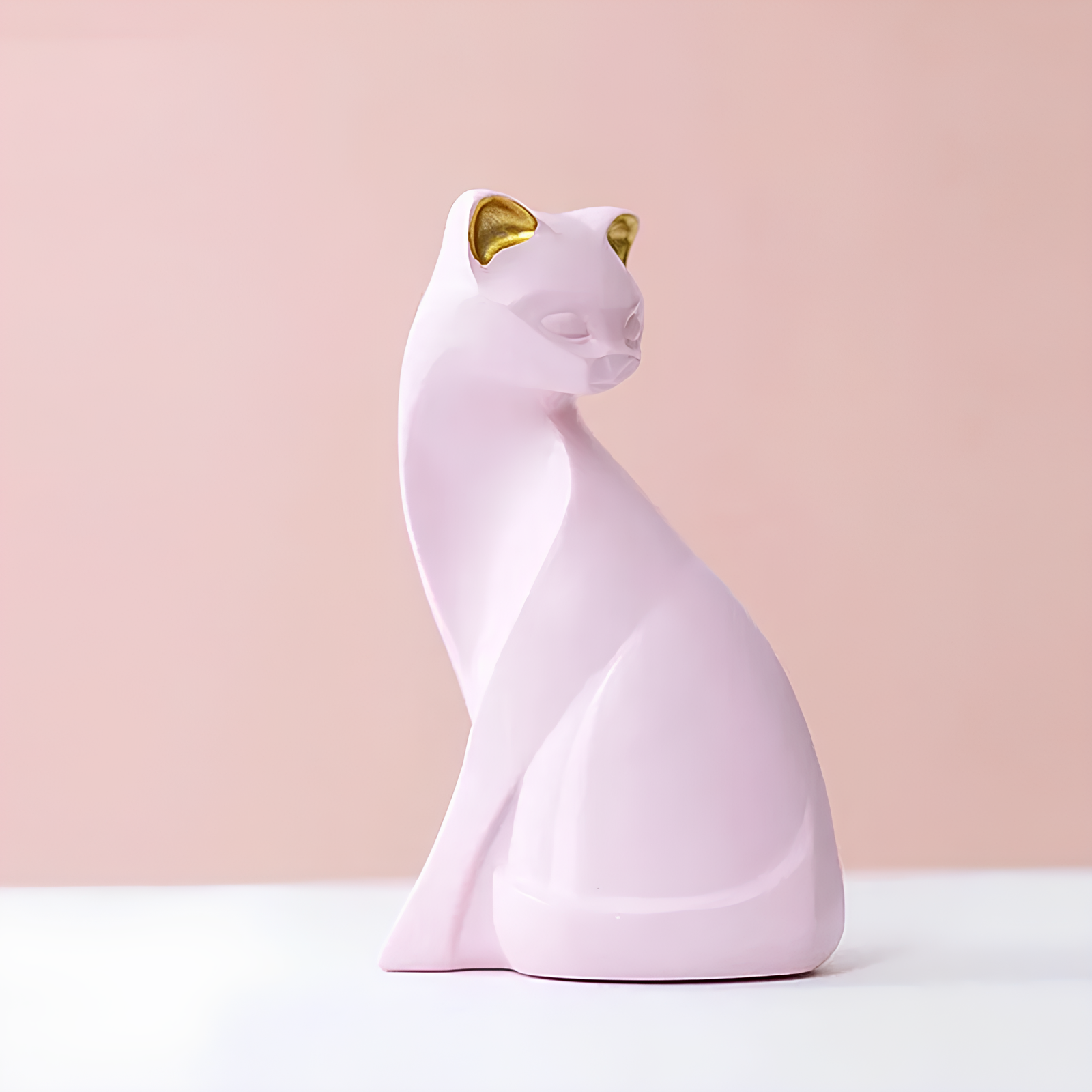 Pink Cat Ornament Figurine - Homevalley.co.uk
