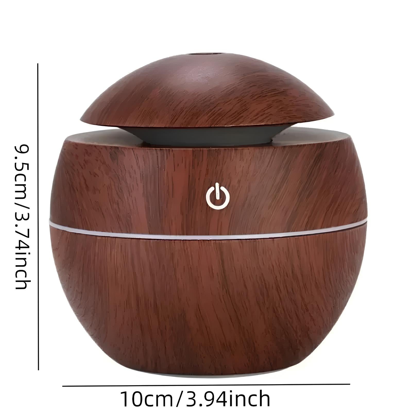 Portable Aroma Diffuser And Humidifier 130ML with 7 Color LED Light - Homevalley.co.uk
