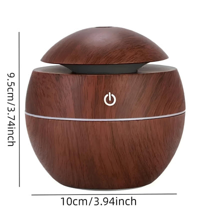 Portable Aroma Diffuser And Humidifier 130ML with 7 Color LED Light - Homevalley.co.uk