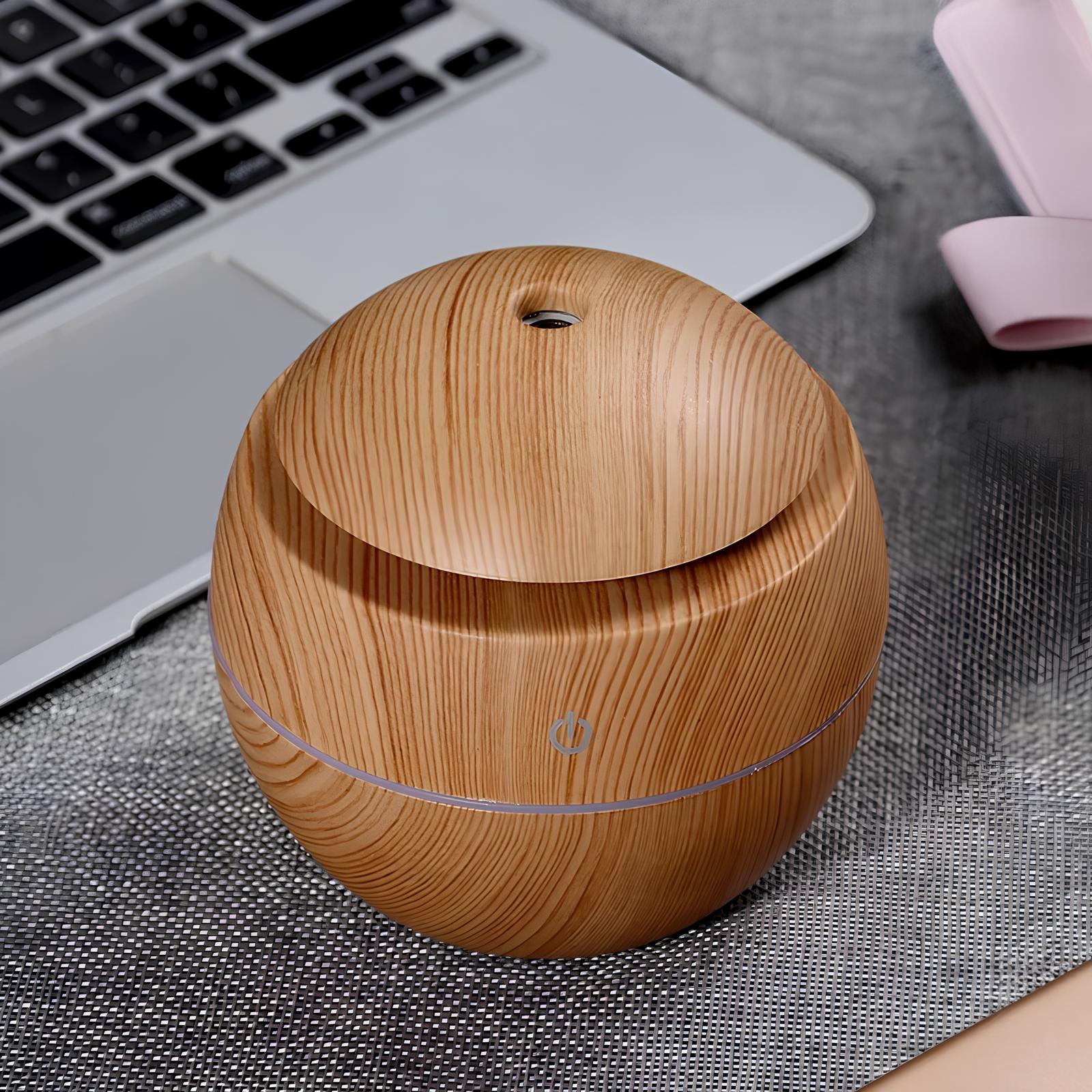 Portable Aroma Diffuser And Humidifier 130ML with 7 Color LED Light - Homevalley.co.uk