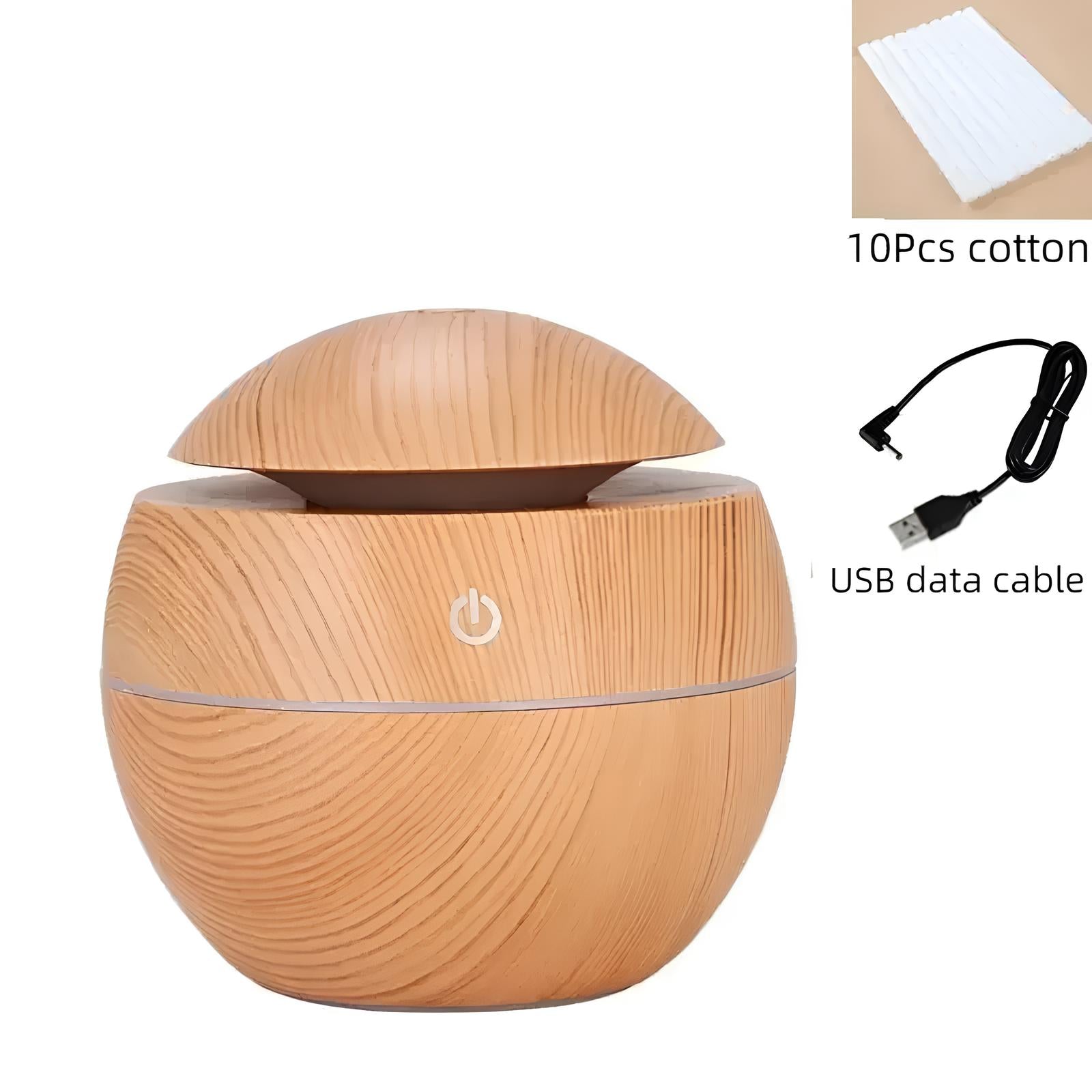 Portable Aroma Diffuser And Humidifier 130ML with 7 Color LED Light - Homevalley.co.uk