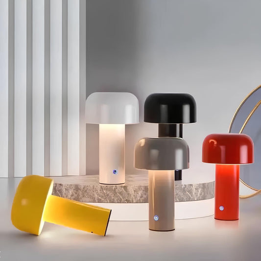 Portable Cordless Dimmable Rechargeable USB Mushroom Table Lamp - Homevalley.co.uk