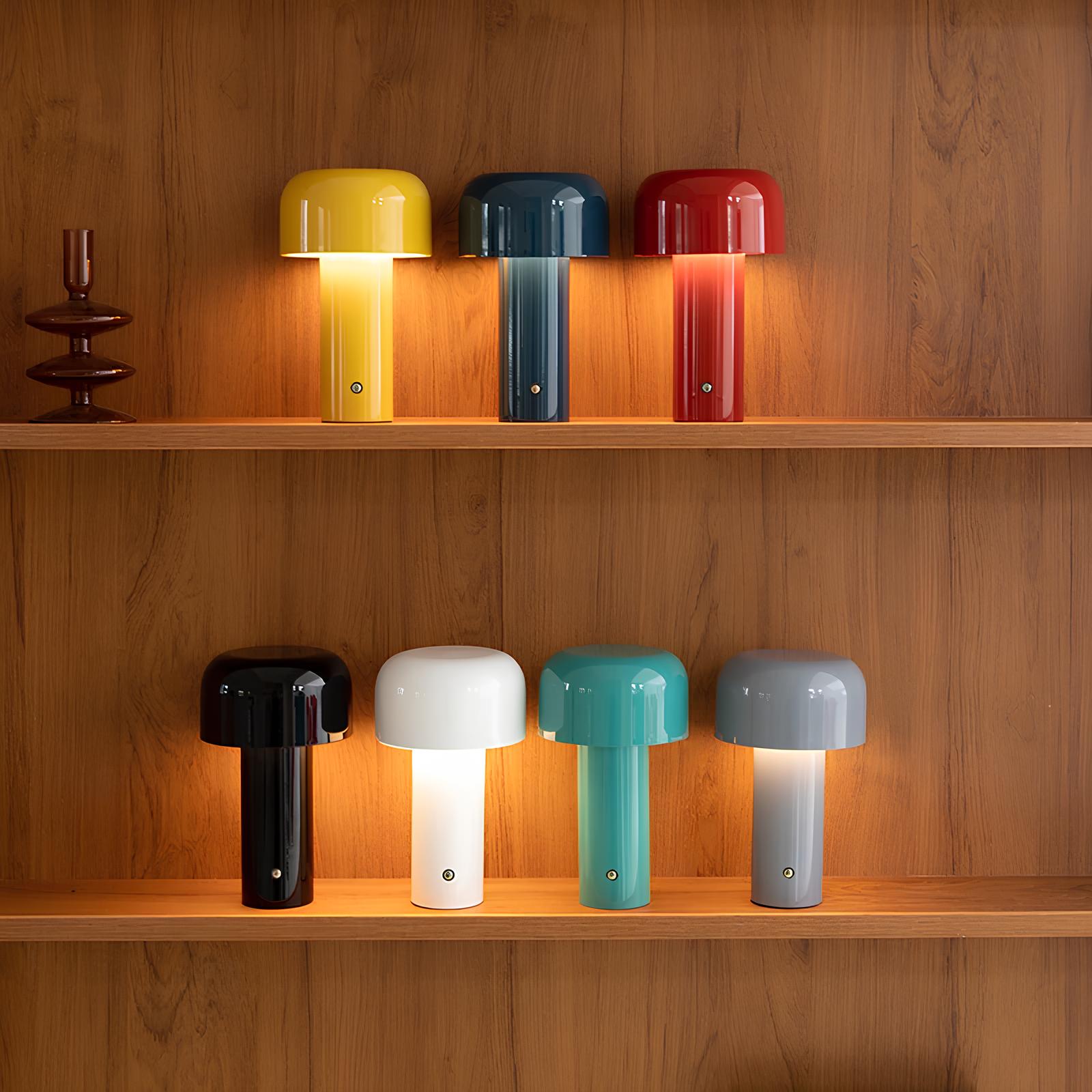 Portable Cordless Dimmable Rechargeable USB Mushroom Table Lamp - Homevalley.co.uk