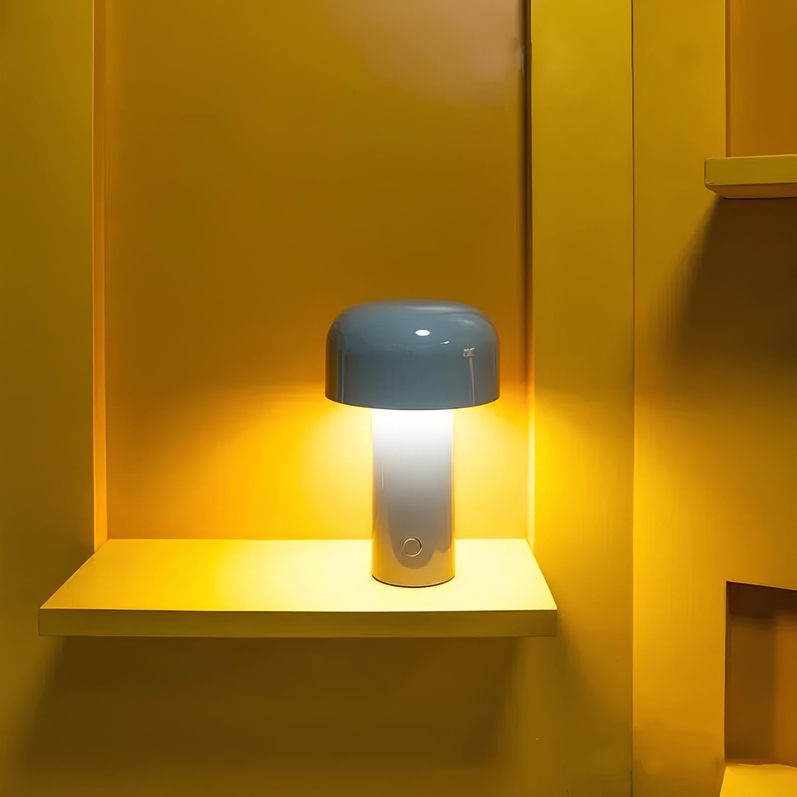 Portable Cordless Dimmable Rechargeable USB Mushroom Table Lamp - Homevalley.co.uk