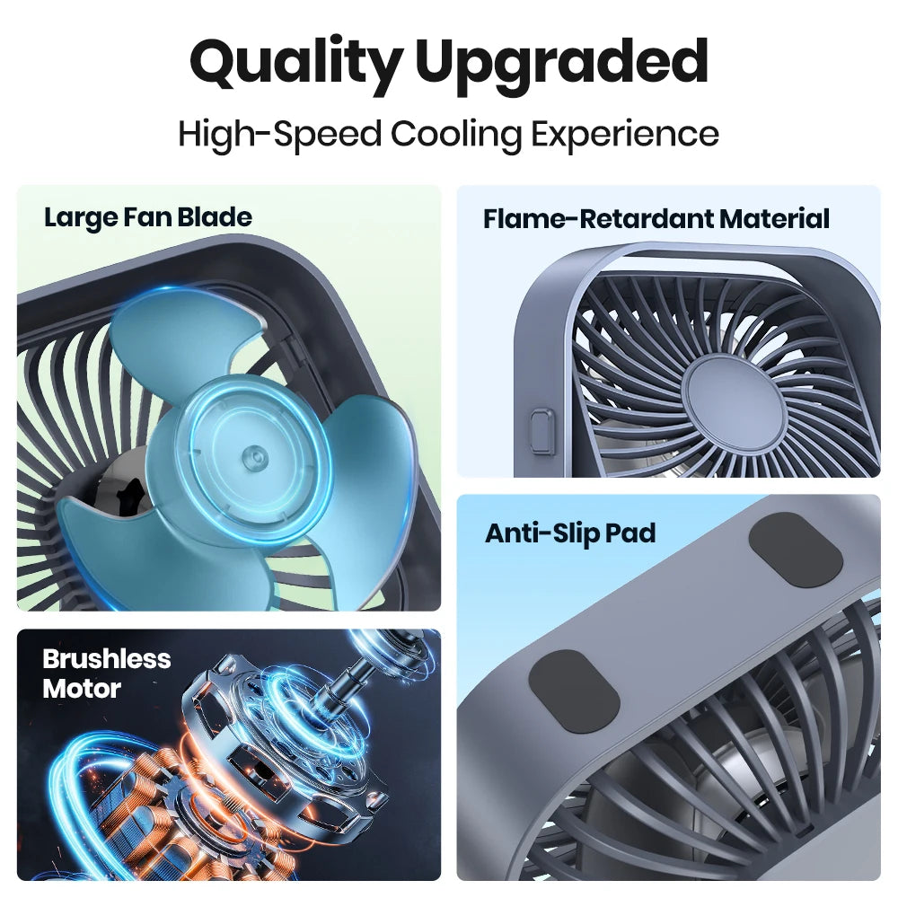 Portable Mini Fan, 360°Rotatable, USB - Homevalley.co.uk