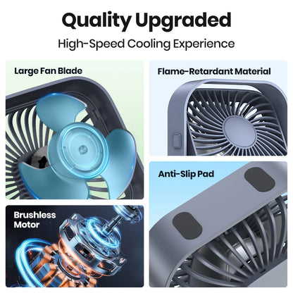 Portable Mini Fan, 360°Rotatable, USB - Homevalley.co.uk