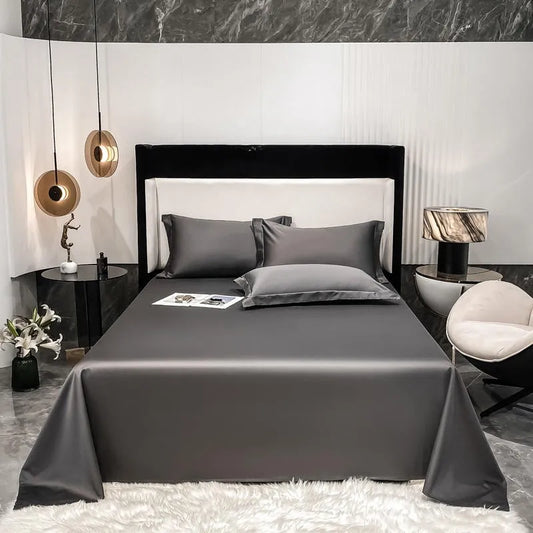 Premium Hotel Quality 1Pc Flat Sheet or pillow cases 1000TC Egyptian Cotton, Luxury Bedding Wrinkle, Stain and Fade Resistant - Homevalley.co.uk