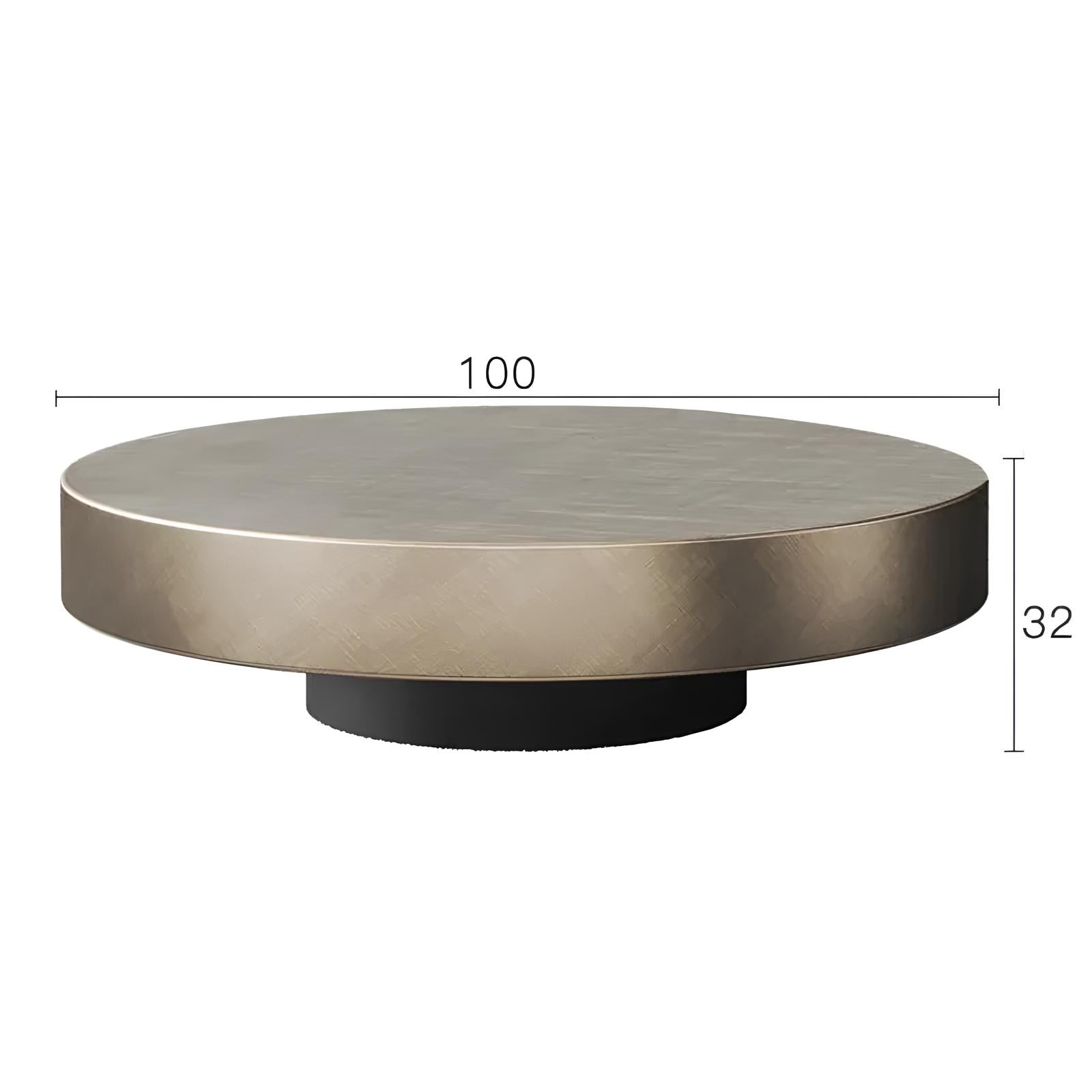 Premium Stainless Steel Round Coffee Tables - Luxurious Tempered Glass Side Table set - Homevalley.co.uk