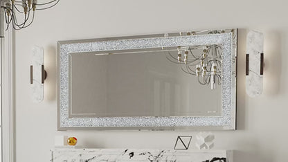 LUVODI Wall Decor Full Body Crystal Rhinestone Diamond Dressing Mirror