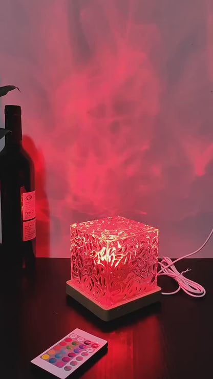16 Colours Dynamic Ambient Water Ripple Night Light with Remote Control