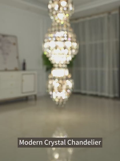 Stunning Crystal Staircase Chandelier