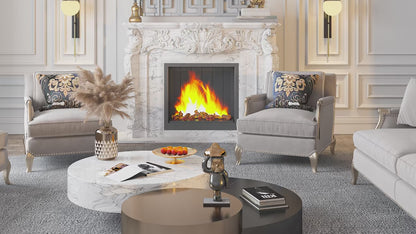 LUVODI Frameless Hollowed-out Wall Decorative Mirror