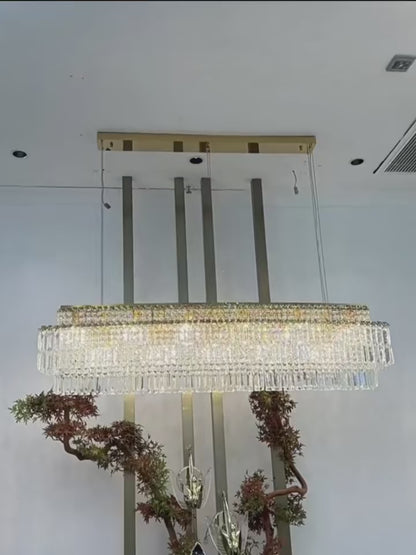 Luxury Crystal Rectangle Chandelier