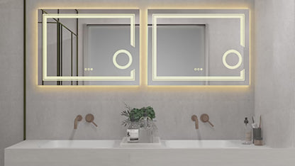 LUVODI LED Wall Mounted Magnifying Mirror Makeup Shaving Bathroom Mirror