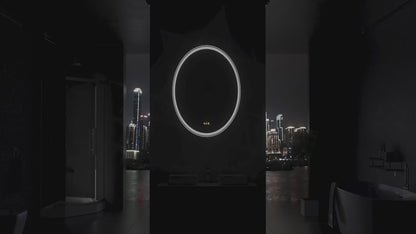 LUVODI Dual Illuminated LED Oval Dimmable Defog HD Mirror