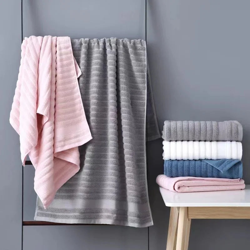 Pure 100% Cotton Soft Terry Towel Set of 3 - Homevalley.co.uk