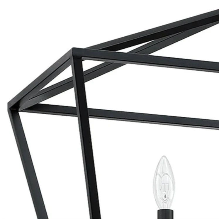 Rectangular Industrial Style Ceiling Lamp 6 Lights - Homevalley.co.uk
