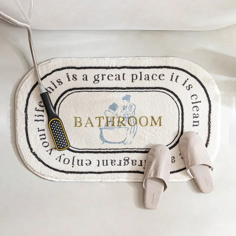 Retro Bathroom Plush Carpet – Soft, Stylish, and Comfortable for Your Home - Homevalley.co.uk