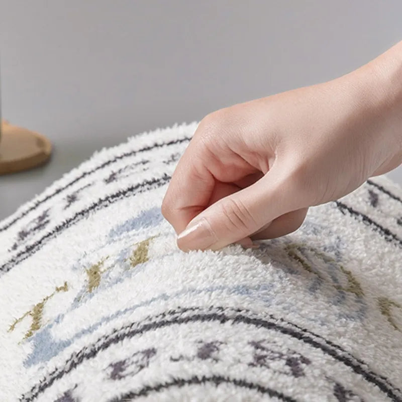 Retro Bathroom Plush Carpet – Soft, Stylish, and Comfortable for Your Home - Homevalley.co.uk