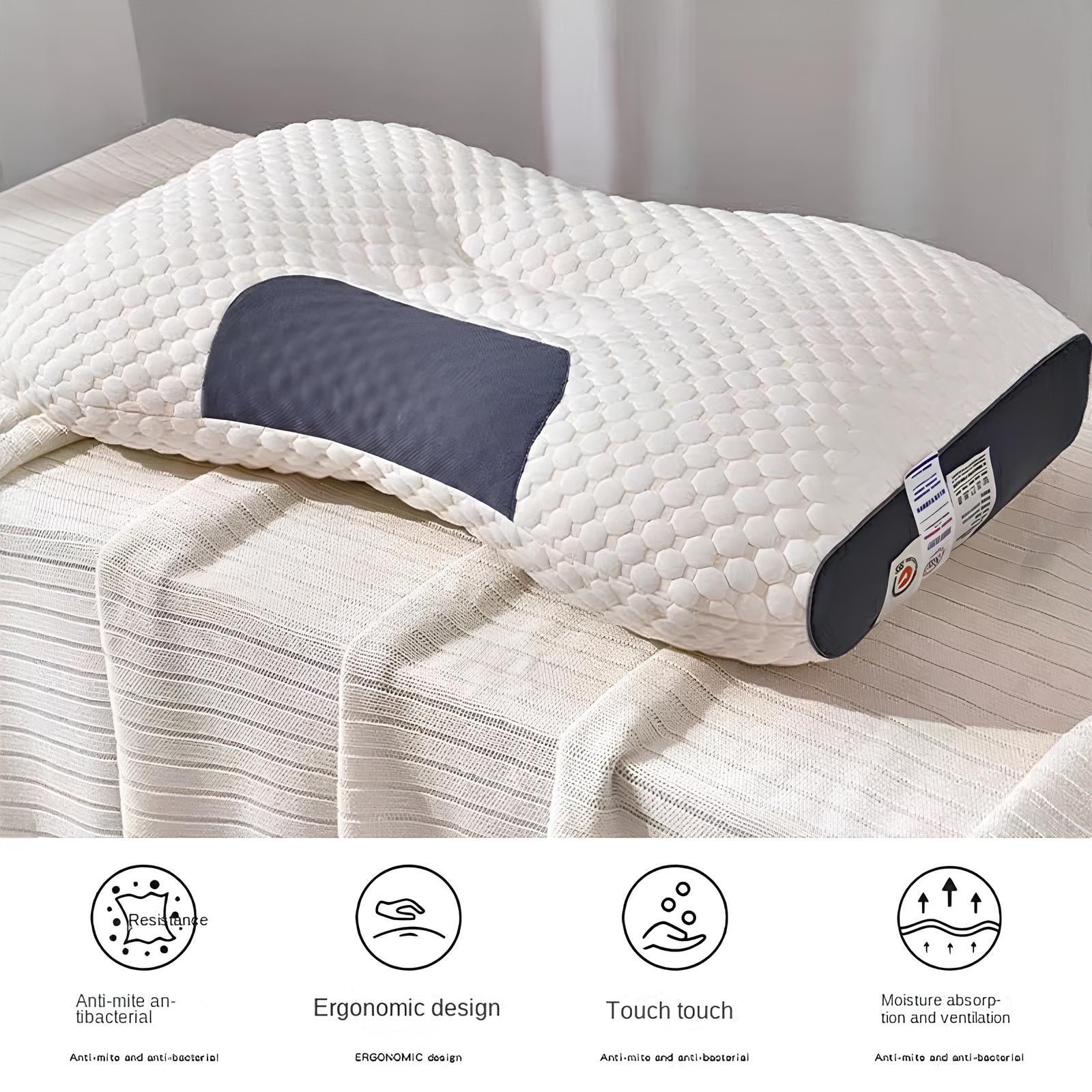 Reverse Traction Single Neck Pillow, 48 X 74cm - Homevalley.co.uk