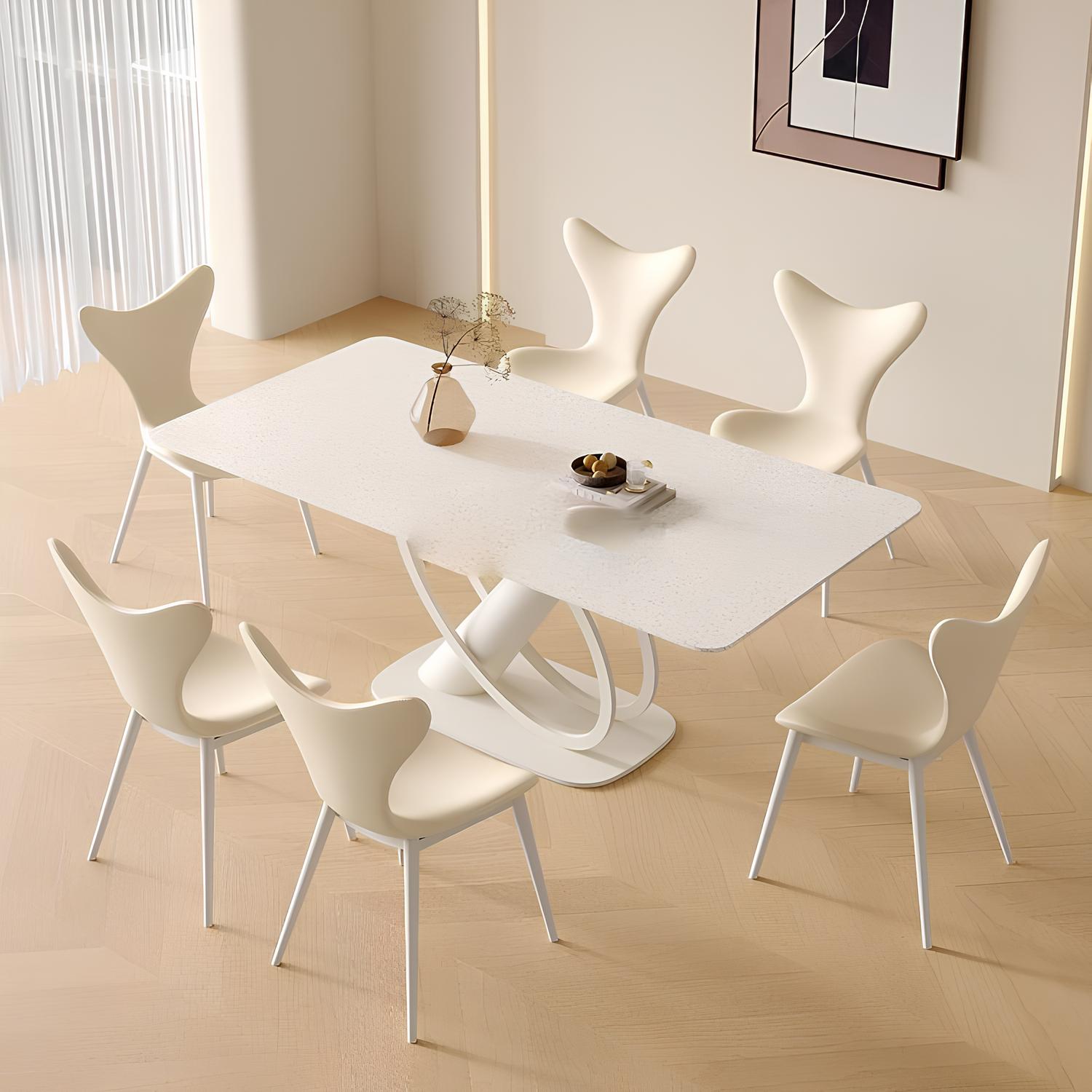 Rock Slab Dining Table And Chairs - Homevalley.co.uk
