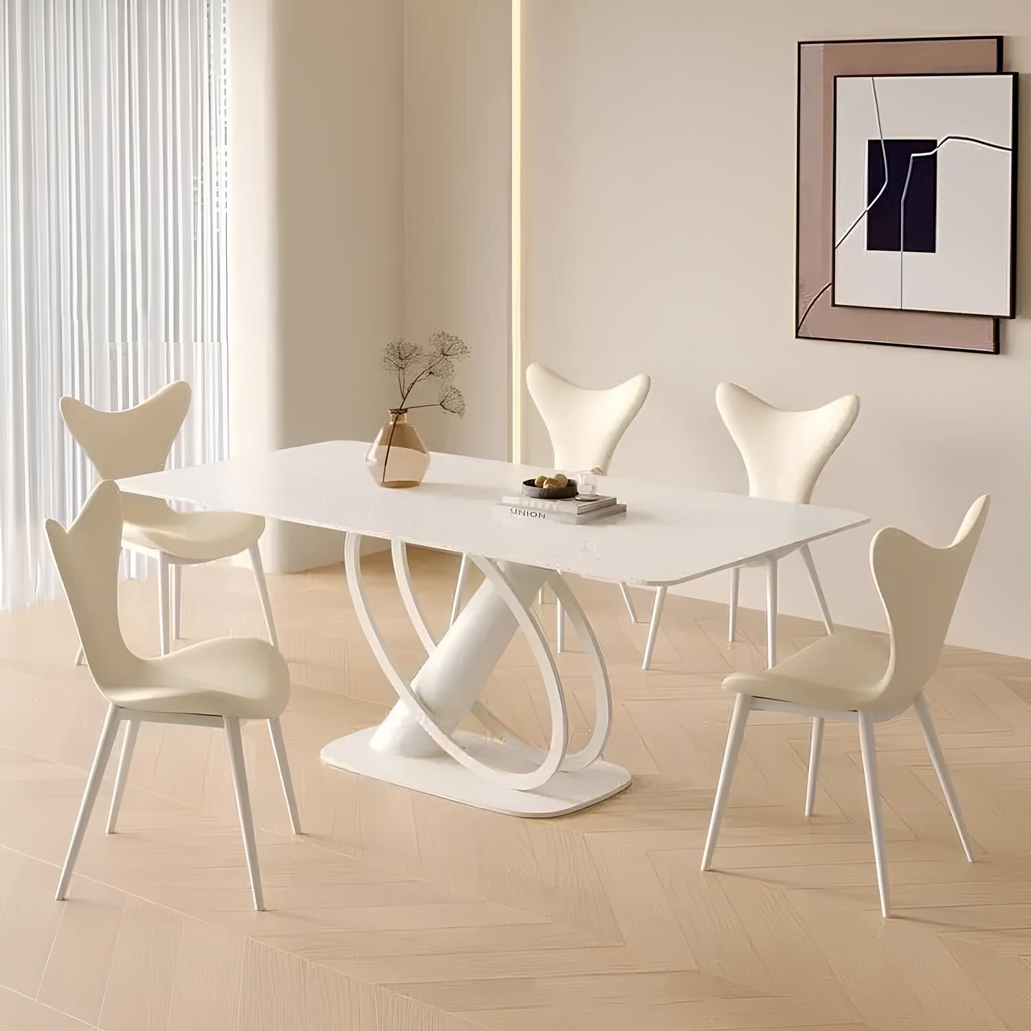 Rock Slab Dining Table And Chairs - Homevalley.co.uk