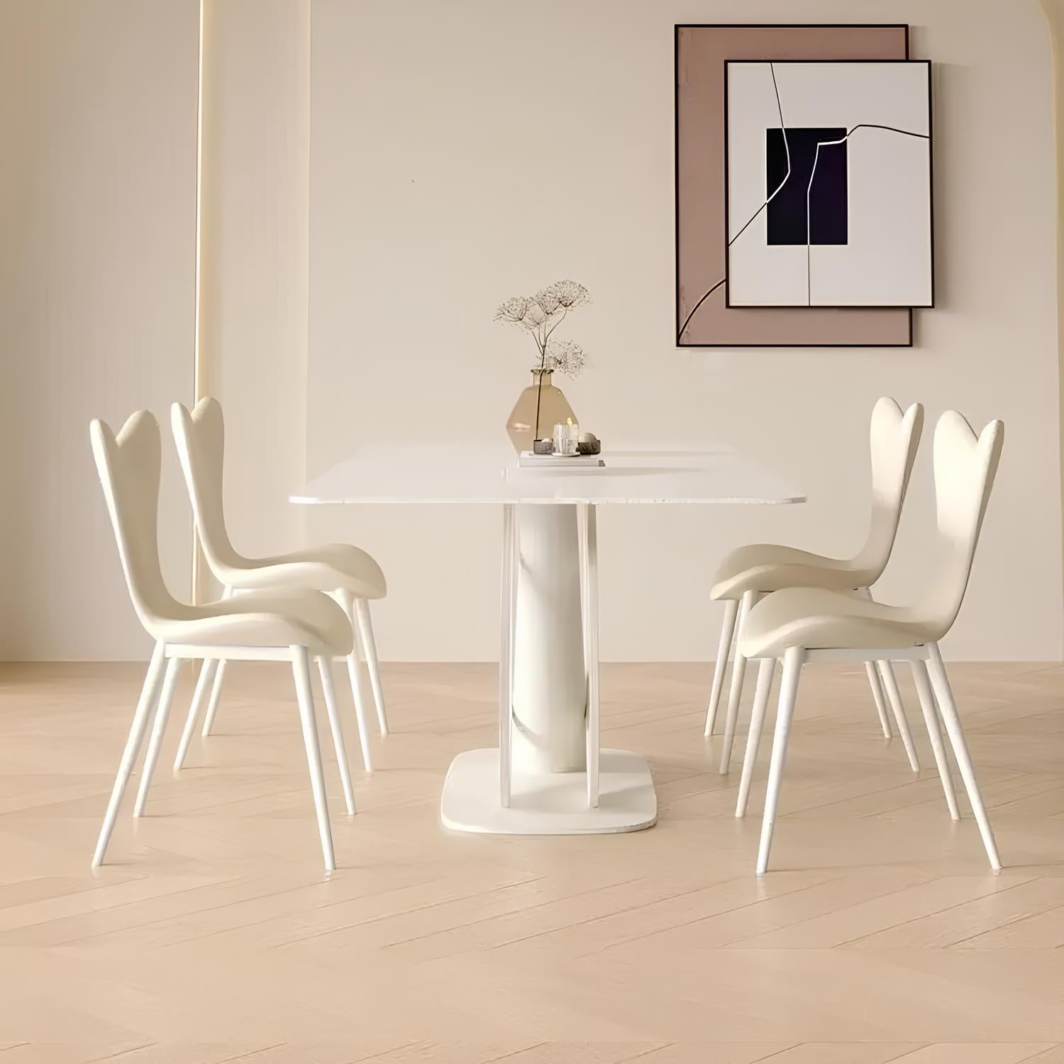 Rock Slab Dining Table And Chairs - Homevalley.co.uk