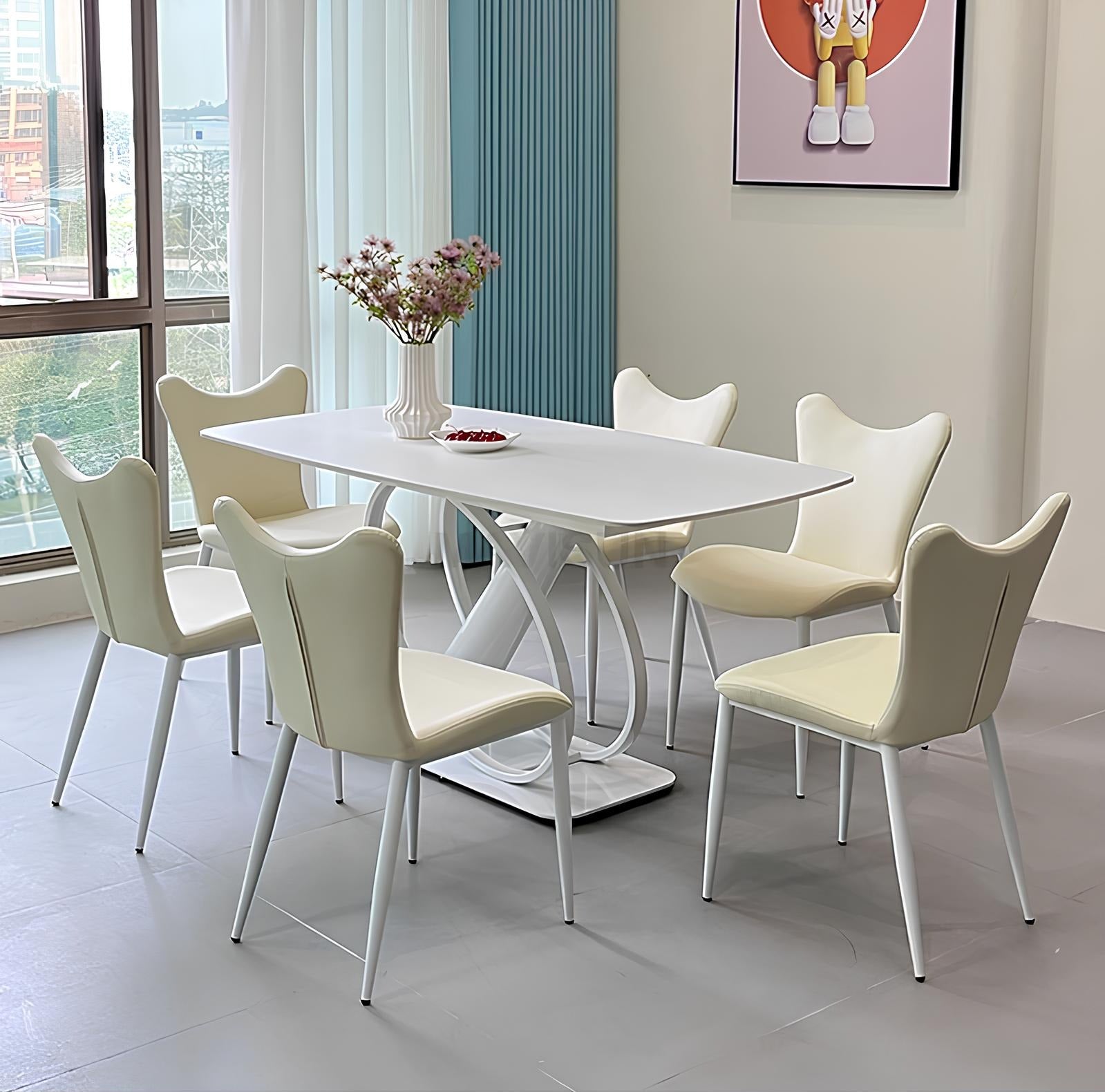 Rock Slab Dining Table And Chairs - Homevalley.co.uk