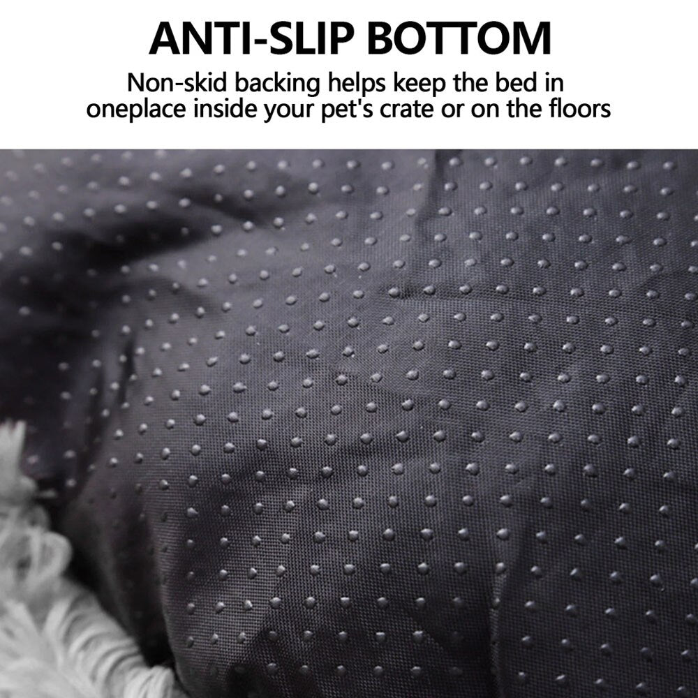 Round Fluffy Cat / Dog Bed - Homevalley.co.uk