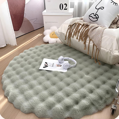 Round Plush Rug Floor Mat - Homevalley.co.uk