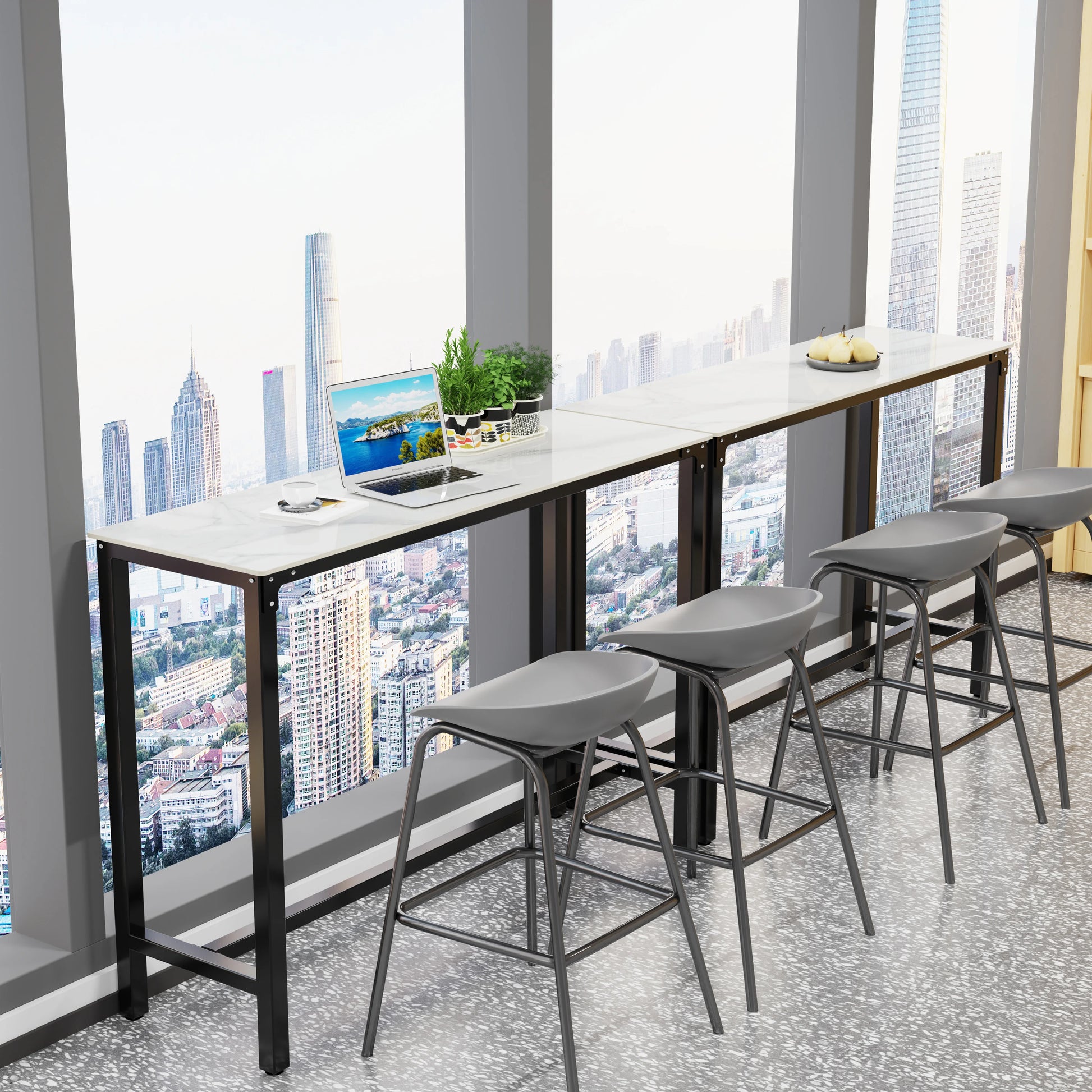 Sintered Stone High Top Table - Homevalley.co.uk