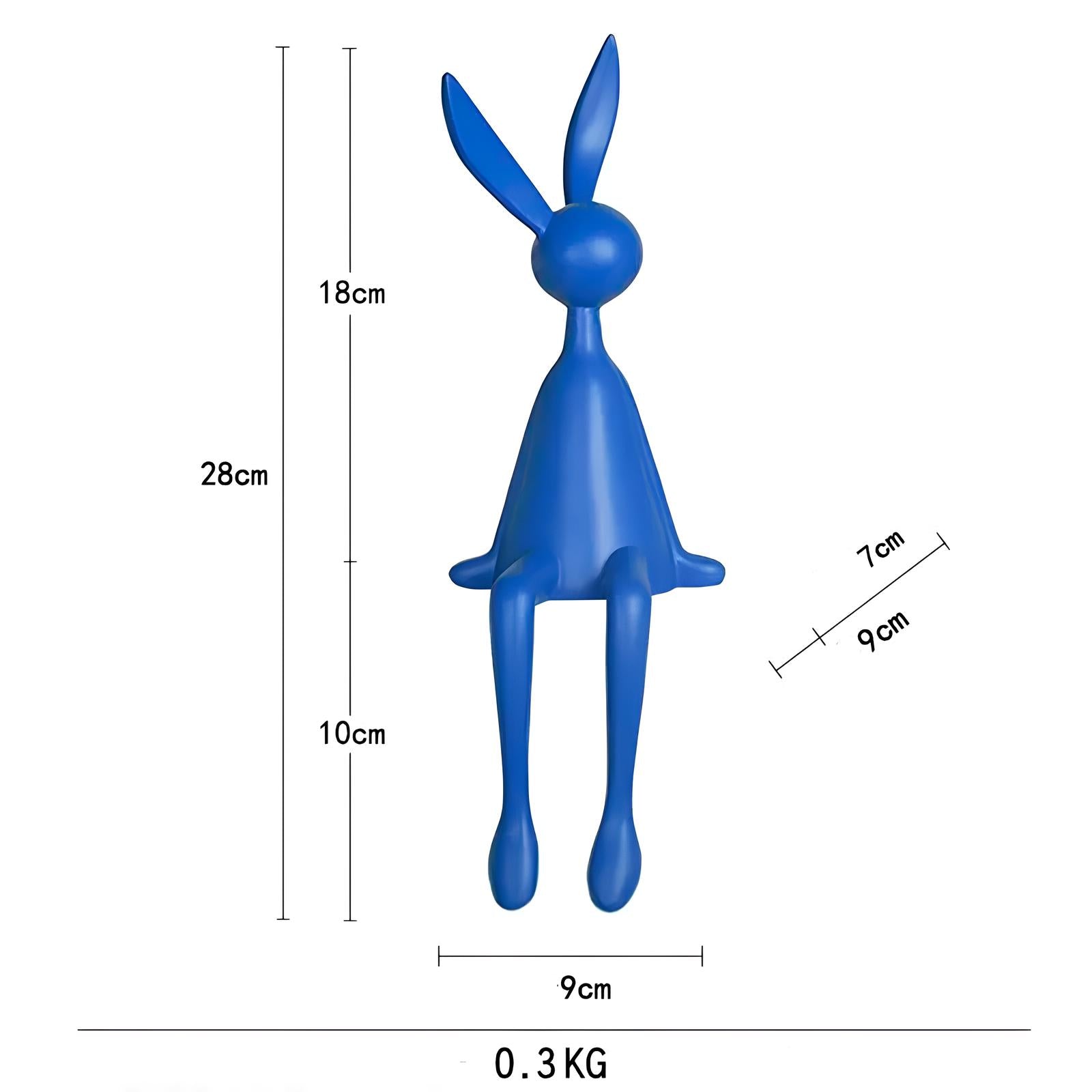 Sitting Rabbit Statue Figurine Home Decor - Homevalley.co.uk