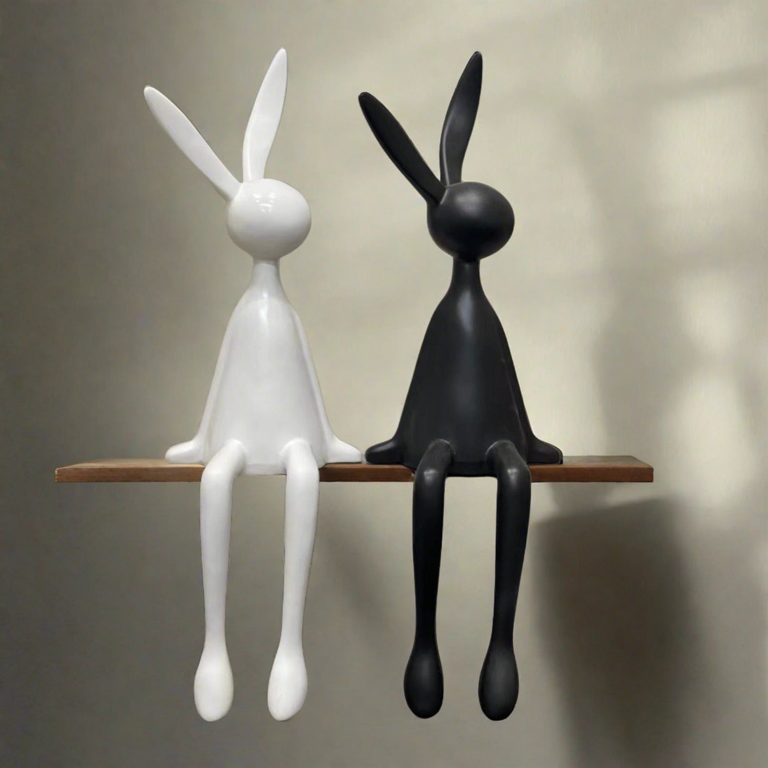Sitting Rabbit Statue Figurine Home Decor - Homevalley.co.uk