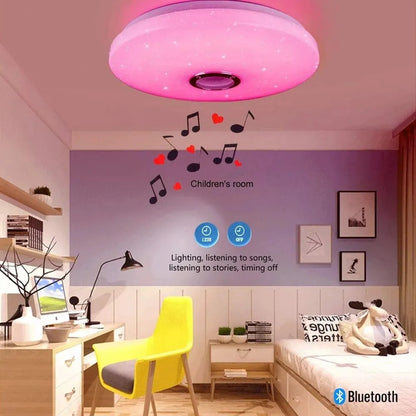 Smart Ceiling Lamp Bluetooth Music Light With Remote Control - Homevalley.co.uk