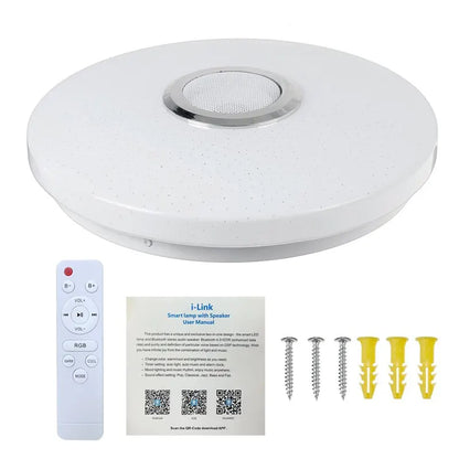 Smart Ceiling Lamp Bluetooth Music Light With Remote Control - Homevalley.co.uk