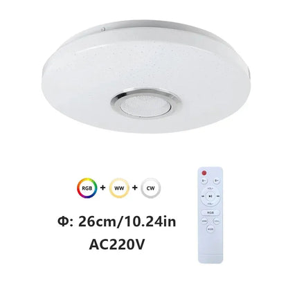Smart Ceiling Lamp Bluetooth Music Light With Remote Control - Homevalley.co.uk