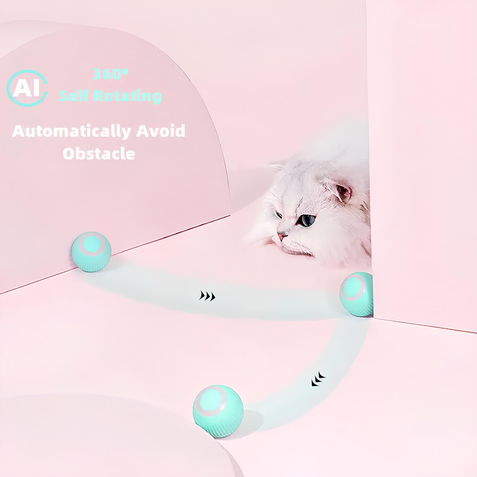 Smart Rotating Automatic Electric Cat Ball Toy - Homevalley.co.uk