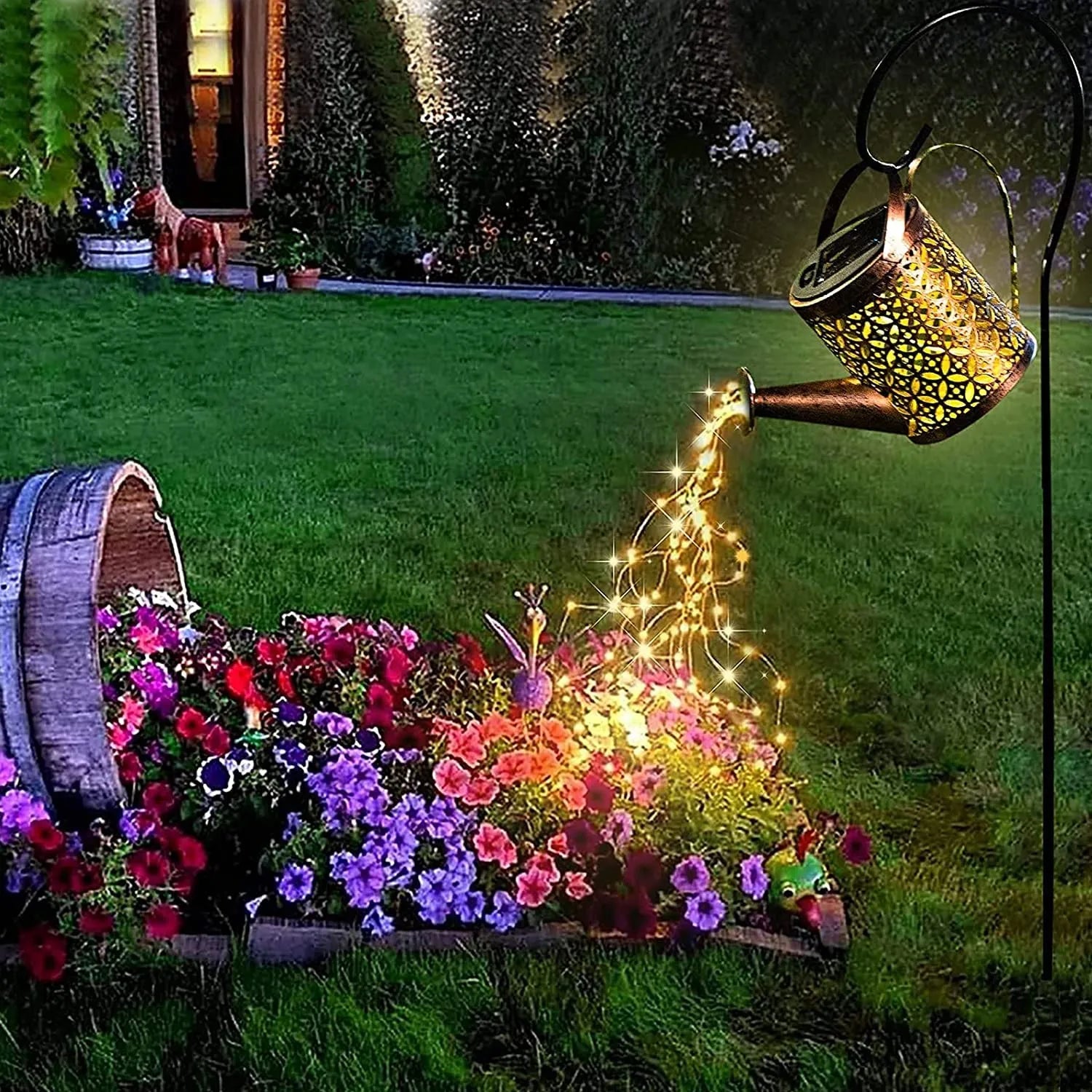 Solar LED enchanted watering can garden light - Homevalley.co.uk