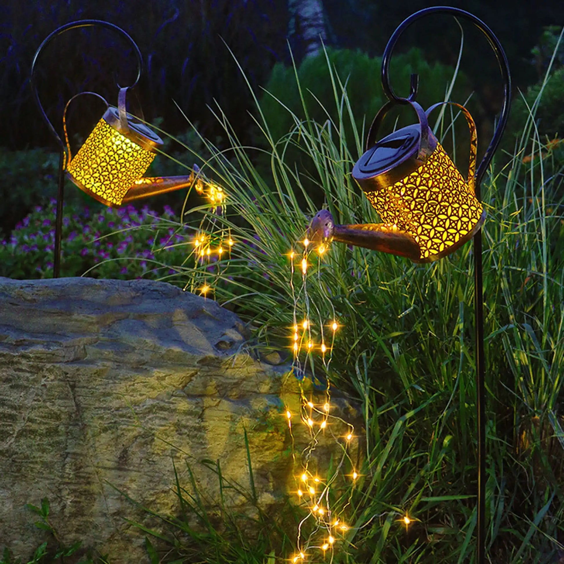 Solar LED enchanted watering can garden light - Homevalley.co.uk