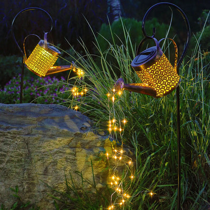 Solar LED enchanted watering can garden light - Homevalley.co.uk