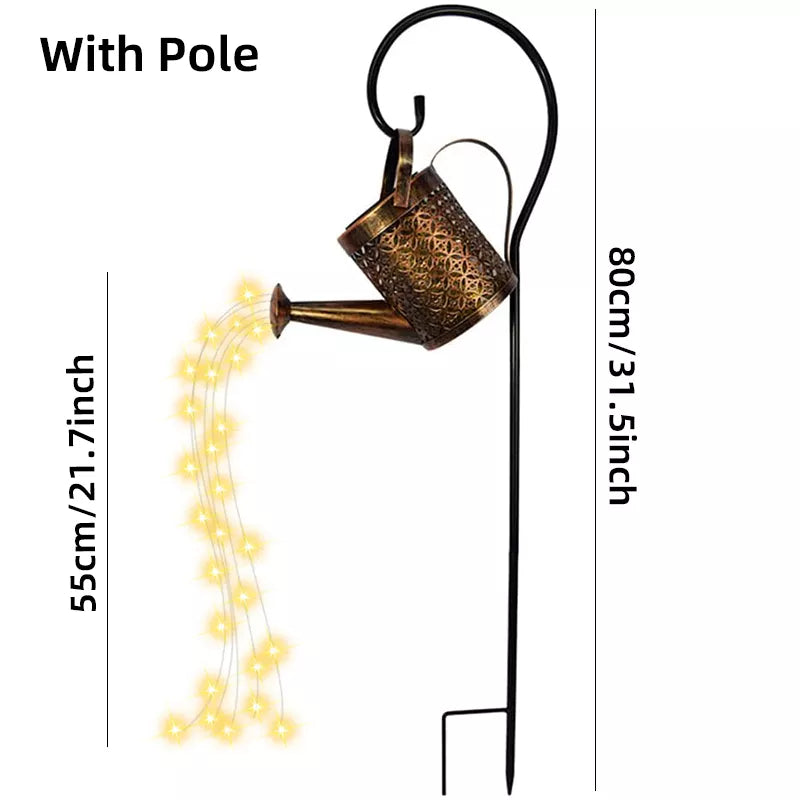 Solar LED enchanted watering can garden light - Homevalley.co.uk